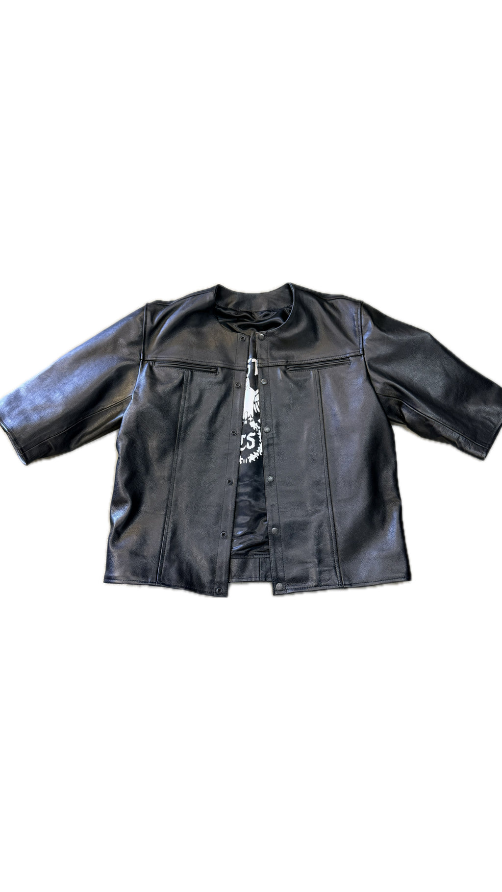 LEATHER 3/4 SLEEVE